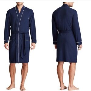 POLO RALPH LAUREN
Mini Terry Kimono Robe navy blue new with tags $85 New with tg